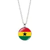 Copa del Mundo de Comercio Exterior 32 Países Collar con Bandera Colgante de Balón de Fútbol Collar para Hombres y Mujeres Cadena para Suéter Joyería Venta al por Mayor