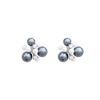 Pendientes de Plata Esterlina S925 con Aguja Ankora Perla Roja Pendientes de Circonita de Fuegos Artificiales de Otoño e Invierno Pendientes de Lujo Ligero de Alta Gama para Combinar con Todo