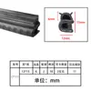 Tira de Aço em Forma de U com Espuma Superior e Tira de Vedação Lateral de Espuma, Gabinete de Controle Elétrico à Prova de Poeira, Caixa Elétrica, Gabinete, Tira de Borracha para Porta de Carro, Resistente a Altas Temperaturas
