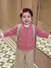 Cárdigan de Punto Dulce para Niñas de Otoño Estilo Nuevo Ropa para Bebé Estilo Coreano Suéter Abrigo con Cuello Polo Elegante para Bebé y Niño Pequeño