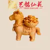 Enfeite de Cavalo do Zodíaco em Madeira de Cipreste, Decoração de Mesa Artística e Criativa para o Ano do Cavalo