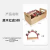 Caja de Madera para Guardar Instrumentos Musicales Orff Percusión Enseñanza Musical Sonajero para Niños Anillo de Tambor Tablero de Anillo Doble Enseñanza en Jardín de Infancia
