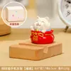 Soporte para Teléfono Móvil de Gatito de Dibujos Animados Adornos Pequeños de Escritorio Regalos Navideños Decoraciones para Estación de Trabajo de Oficina Pequeños Regalos