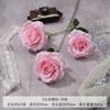Flor Artificial Anna Rose de 3 Cabezas Simulada Flor para Boda Flor Artificial de Seda de Alta Gama Adornos Flor Decorativa para Sala de Estar Venta al por Mayor
