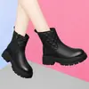 Botas de Nieve de Suela Gruesa para Mujer 2026 Estilo Nuevo Botines de Invierno Botas Martin Peludas Más Terciopelo Más Grueso Cálido Zapatos Grandes de Algodón