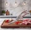 Tijeras para huesos de pollo de acero inoxidable de alta resistencia al por mayor del fabricante, tijeras multifuncionales para pescado y barbacoa, tijeras de cocina para cortar huesos de alimentos del hogar
