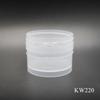 Elogie o Novo Pote de Creme de Plástico Flip-Top com Colher 100g Pote Redondo de Plástico para Removedor de Maquiagem com Forro Substituível