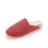 Pantuflas de Algodón Baotou para Mujer Otoño e Invierno con Talón Cubierto para el Hogar Interior Base Gruesa Nuevas Cálidas Pantuflas Maomao Yuezi para Hombre