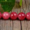 Materiales Accesorios de Joyería DIY Calcedonia Roja y Blanca Cuentas Redondas Calcedonia Roja y Blanca Cuentas Semiterminadas Cuentas Sueltas 4-12 mm