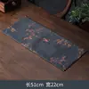 Alfombrilla de Té de Doble Cara Dazantang Xiangyunsha con Base de Bandeja de Té Vintage Inspirada en el Zen, Camino de Mesa Retro, Mantel de Tela, Paño de Té, Accesorio para Ceremonia del Té