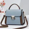Bolsas Bolsas Femininas 2025 Novo Estilo Coreano Bolsa Quadrada Pequena de PU Versátil de Alta Qualidade Bolsa de Ombro Único Transversal Bolsas Femininas Tendência Transfronteiriça