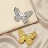 Broche de Mariposa de Aleación de Moda Estilo Coreano Broche de Moda Inspirado en Chanel Broche de Pin de Alta Gama Decoración para Vestido Traje Abrigo
