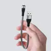 Power Bank Cabo de Carregamento Rápido para Celular Cabo Trançado Adequado para Android Tipo-C V8 20cm Cabo de Dados Cabeça de Lobo Portátil