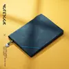 Cuaderno de banda A5 de piel de oveja para empresa, se puede imprimir logo, cuero suave de alta calidad, diario exquisito, libro para conferencias de trabajo