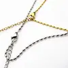 En Stock Collar de Cadena de Cuentas de Arroz de Acero Inoxidable y Oro de 18 Quilates para Mujer, Cadena de Cuentas de Lujo Ligero, Cadena Fina para Clavícula con Joyería de Cadena