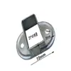 Accesorios para Vallas de Barandilla Acero Galvanizado Soporte de Montaje para Barandilla de Balcón Conector de Tubo Cuadrado Conector de Tapa de Pie de Plástico Botón de Presión