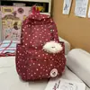 Mochila Escolar para Mulheres, Estilo Coreano, Fresca e Fofa, Casual, Grande Capacidade, Mochila Casual Simples para Alunos do Ensino Fundamental