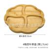 Fonte Fábrica Frutas Lanche Colocação Prato de Frutas Prato de Lanche Bambu Madeira Prato de Frutas Secas Chá Dividido Prato de Frutas de Bambu