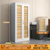 Gabinete de Archivo de Acero para Oficina, Gabinete de Hierro para Comprobantes Financieros con Cerradura, Estantería para Documentos de Archivo, Gabinete Bajo para Almacenamiento del Hogar