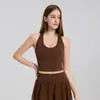 Árvore Riacho Nuvem Sentido Gota d'água Costas Bonitas Roupa Externa Esportiva Gola U Bojo Integrado Efeito Push-up Roupa de Yoga Roupa de Treino Fitness Roupa Íntima Verão