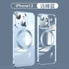 Atração magnética transparente galvanizada para capa de celular Apple 16Promax Novo iphone13 com película de lente 14 Tudo incluído