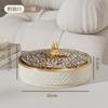 Caixa de Doces Giratória, Bandeja de Frutas Plástica Compartimentada para Casa, Decoração de Casamento, Mesa de Centro da Sala de Estar, Decoração de Ano Novo, Caixa de Lanches de Nozes