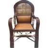 Silla de Ratán Natural, Silla de Oficina de Ratán Genuino, Silla de Ocio que Protege la Cintura para Uso Doméstico, Silla de Respaldo Alto para Personas Mayores, Muebles de Sala de Estar, Silla Individual de Ratán