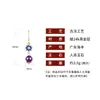 Pendientes de Plata de Ley 925 Estilo Chino Hechos a Mano Geométricos Amatista Natural Flor de Camelia Aretes para Mujer Qipao Hanfu Ganchos para Orejas