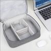 Cabo de Dados Bolsa de Cosméticos Pasta Divisória Multifuncional Viagem Armazenamento Digital Pendrive Fone de Ouvido Carregador Mouse Proteção