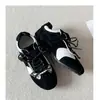 Zapatillas de entrenamiento retro alemanas Guyun para mujer con suelas gruesas y bloques de color, nuevas zapatillas casuales versátiles de otoño 2026, zapatos estilo Forrest Gump para mujer