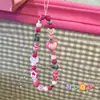 Cadena Original para Teléfono de Perlas Dopamine Hot Girl Colgante de Oso Fresa Encanto Tamagotchi de Ins Accesorios Y2K