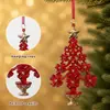 Adornos para árbol de Navidad de flores acrílicas, colgantes brillantes calados para árbol de Navidad, adornos colgantes decorativos para árbol de Navidad, en stock