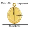 Acero inoxidable 304 accesorios colgantes de gota textura europea y americana accesorios de joyería joyería hecha a mano DIY vacío 18k eléctrico