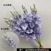 Flores Artificiais Roxas para Casamentos, Peças de Flor Única para Local de Casamento, Arranjos de Corredor, Decorações de Teto para Salão de Casamento, Flores de Seda
