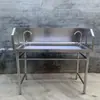 Acero Inoxidable 304 Mesa de Trabajo para Picar Carne Fregadero Integrado Cocina Mesa para Matar Peces Mesa para Picar Gansos Cepillado de Escamas de Pescado Amasado de Masa Equipo de Catering