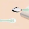 Cuchara Doble para Bebé de Acero Inoxidable, Cuchara Alimentadora de Silicona de Grado Alimenticio para Puré de Frutas