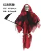 Decoraciones de Halloween Personalizadas de Fábrica Guadaña de Terror Calavera Roja Fantasma Colgante Casa Fantasma Atmósfera del Festival de Fantasmas Disfraz
