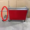 Carrito de Comida Móvil Plegable para Exteriores para Venta Ambulante, Carrito a Prueba de Polvo para Mercados Nocturnos, Carrito Popular de Snacks