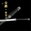 Ciudad de Longquan Metal Arma Fría Espada Espada Han Sin Afilar Forjada Integrada Esmalte Azul Espada del Emperador Dragón Alma de Hielo Regalo del Festival