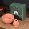 Tazón de matcha jugando té matcha Herramienta para pedir té de la dinastía Song Mezclador de té de cerámica Batidor de matcha de bambú japonés Juego de té