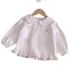 Camisa de Muñeca para Niñas 25 Otoño Nuevo Estampado de Dibujos Animados Top para Bebés Niñas Linda Casual Versátil Dulce Blusa
