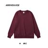 Sudadera Holgada para Hombre Ag300G Cuello Redondo Color Sólido Manga Larga Tejido de Doble Cara Estilo Casual Al Por Mayor en Stock con Diseño de Bloques de Color