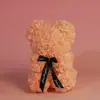Oso de Rosas de 25 cm Regalo para el Día de San Valentín, Día de la Madre, Cumpleaños Admite Procesamiento Personalizado Arte Floral Flores Eternas Flores Hechas a Mano