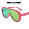 2024 Gafas de Sol Europeas y Americanas Nuevas de Una Pieza de Montura Grande para Hombre y Mujer Moda Hip-hop Viento Futuro Venta al por Mayor Transfronteriza