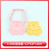 Molde para Galletas de Cachorro con Dibujo de Línea y Patrón de Dibujos Animados 3D para Mantequilla DIY Herramienta Realista para Galletas