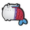 Zapatos de cueva con gatitos regordetes de Pusheen de dibujos animados, accesorios de flores, zapatos de goma suave de PVC, accesorios para zapatos, hebilla de zapato DIY