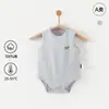 Mameluco de Verano para Bebé 100% Algodón Puro Body Calado Mameluco Triangular para Recién Nacido Traje Delgado sin Mangas para Gatear Bebé