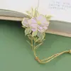 Nuevo Estilo Chino Camelia Loto Loto Rosa Marcador de Libros Metálico Clip para Libros Literario y Exquisito Regalos Pequeños Culturales y Creativos