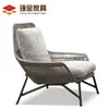 Sillón de Mimbre para Ocio al Aire Libre Mesa y Sillas de Exterior Combinación Terraza Patio Balcón Jardín Silla de Mimbre Set de Tres Piezas