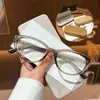 Gafas Retro Marrón Frío Ojo de Gato con Filtro de Luz Azul para Mujer, Artefacto de Maquillaje de Alta Gama para Miopía, Se Pueden Equipar con Monturas para Lentes Graduados